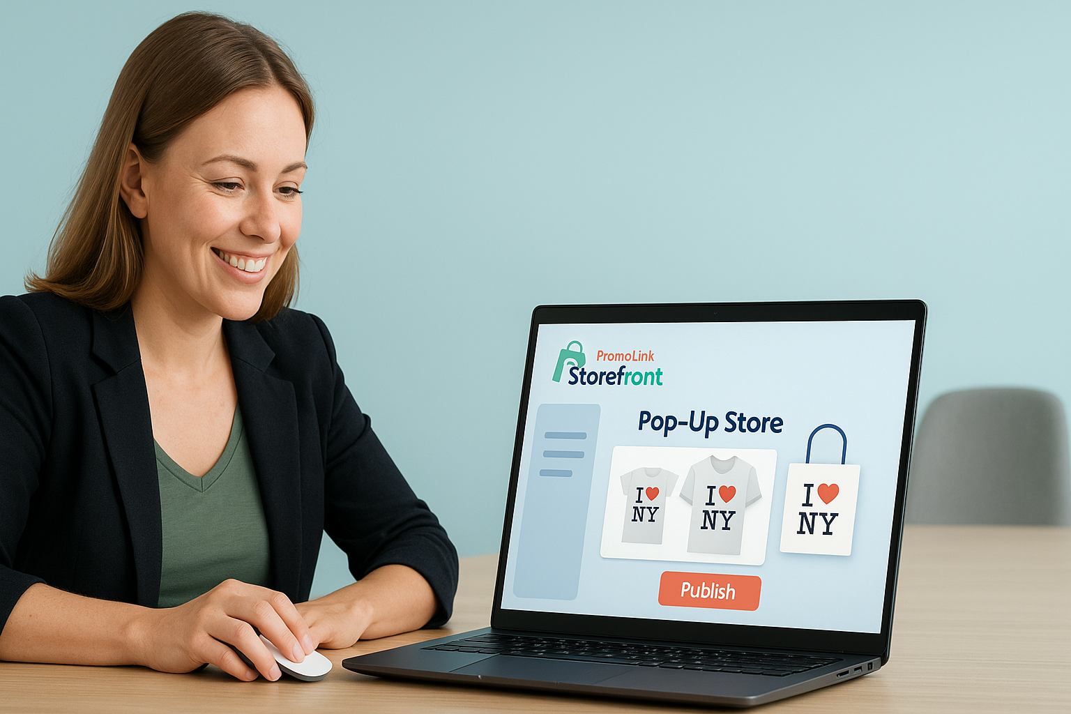 Professional theme — clean B2B branded company store example